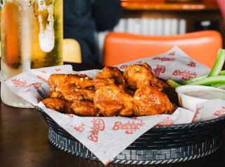 Wings and beer at Bubba's 33.